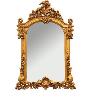 YH8056 Antique Gold Mirror Vintage Wall Hanging Mirror Vintage Mirror for Home Hotel Decor