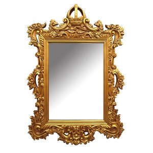 YH958 Antique Gold Mirror Vintage Wall Hanging Mirror Vintage Mirror for Home Hotel Decor
