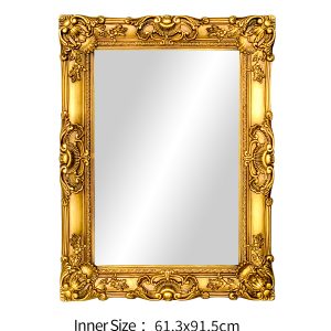 PU835 Antique Gold Mirror Wall Hanging Mirror Baroque Mirror for Home Hotel Decor